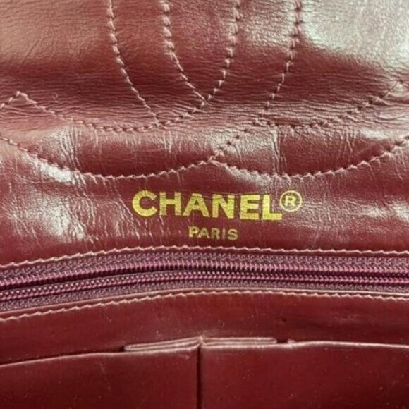 Authentic CHANEL CC Paris Limited Double Flap Bag Lambskin Matelasse Chain Black - Picture 11 of 14